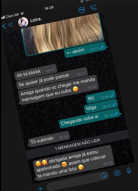 Depoimento de cliente Duda Cabelos