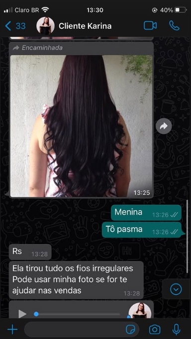 Depoimento de cliente Duda Cabelos
