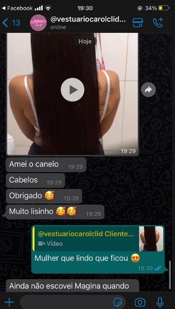 Depoimento de cliente Duda Cabelos